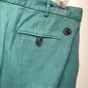 Southern Proper Pants Labrador Dog Logo Green Preppy Size 36 X 33 Adult Mens